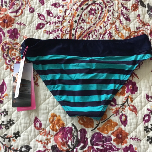 Carve Design - light/dark blue striped bikini XS - Picture 3 of 5